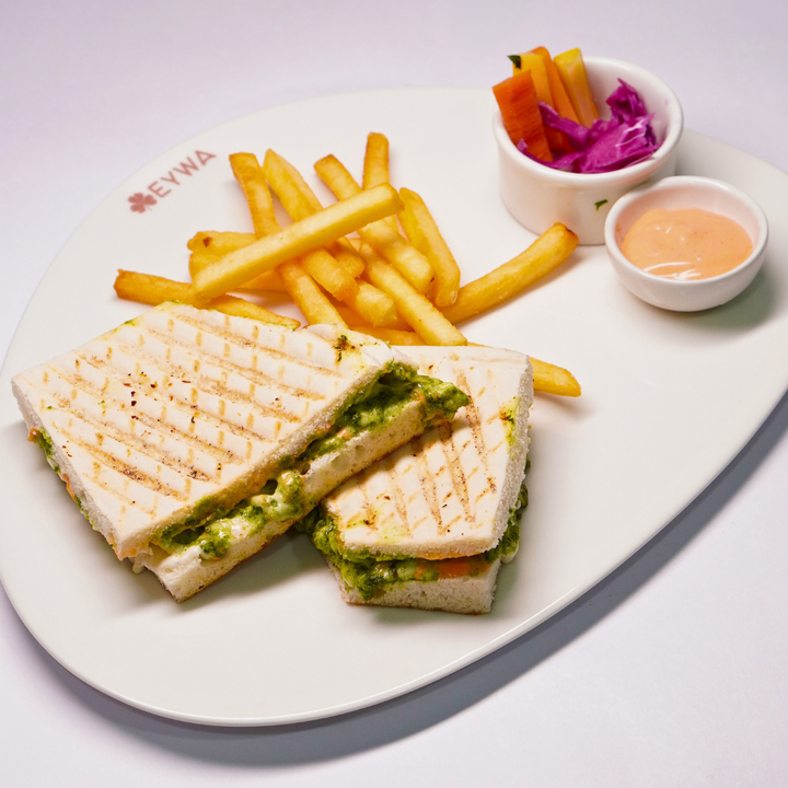 GRILLED CHEESE AND CONFIT PEPPER SANDWICH