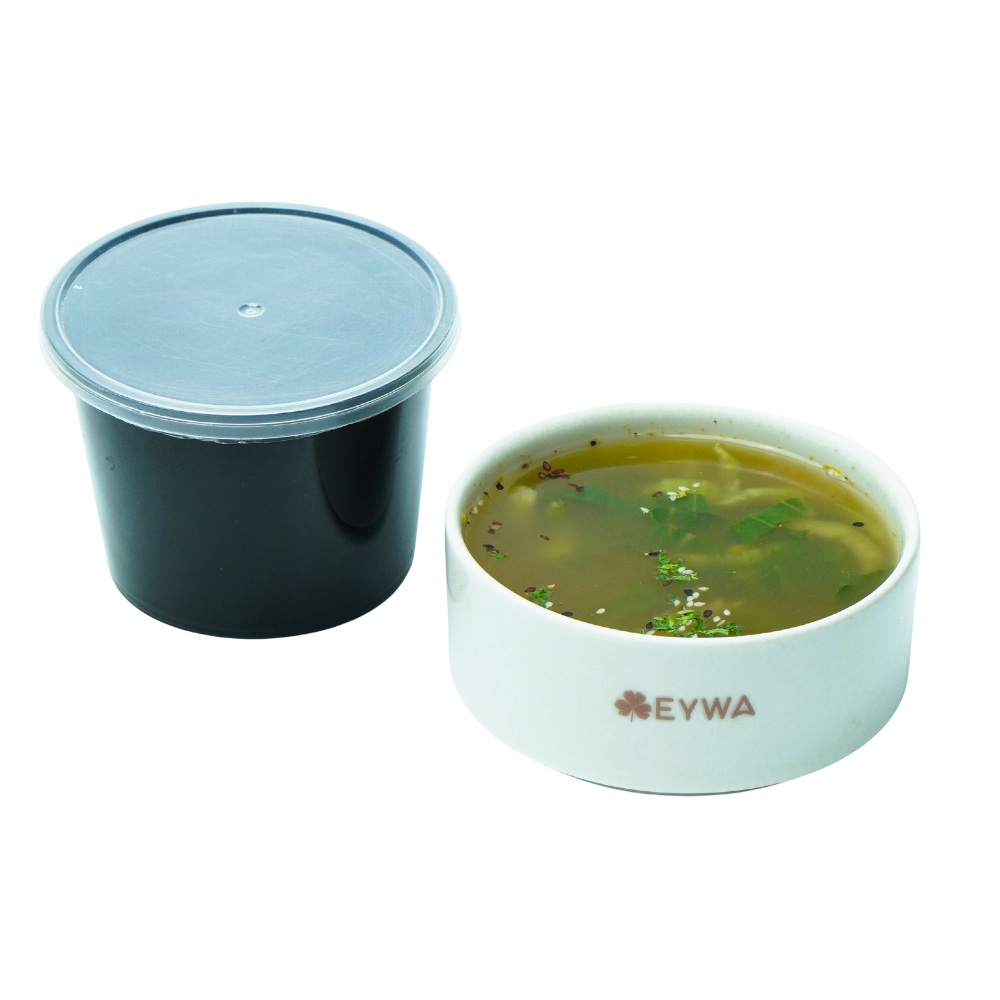 ASIAN VEGGIE BROTH WITH BOKCHOY AND SHIITAKE MUSHROOM – CHICKEN